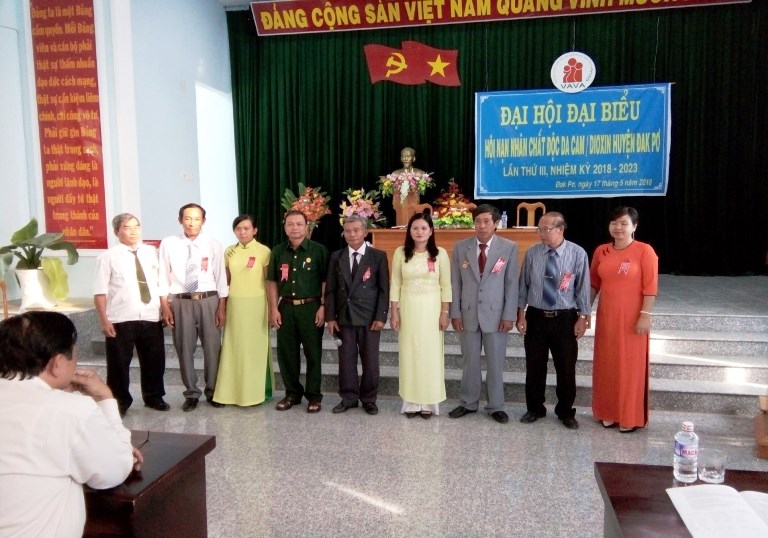 Đại hội đại biểu Hội nạn nhân Chất độc da cam/Đioxin huyện Đak Pơ khóa III, nhiệm kỳ 2018-2023